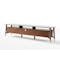 Lydell Marble TV Console 1.8m - Walnut, White - 11