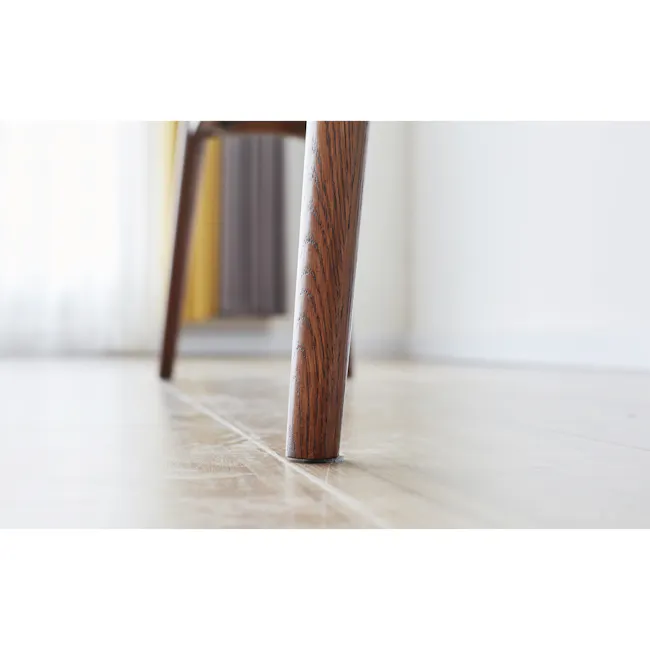 Felda Bench 1.2m - Walnut - 6 - Wooden leg, polished finish, natural grain, curved design, minimalist style, indoor setting