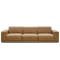 Milan 4 Seater Sofa - Tan (Faux Leather) - 0