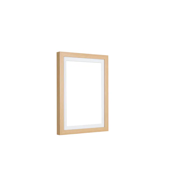 A5 Size Wooden Frame - Natural - 1 - Wooden frame, minimalist design, modern decor, simple art piece, wall art, framed