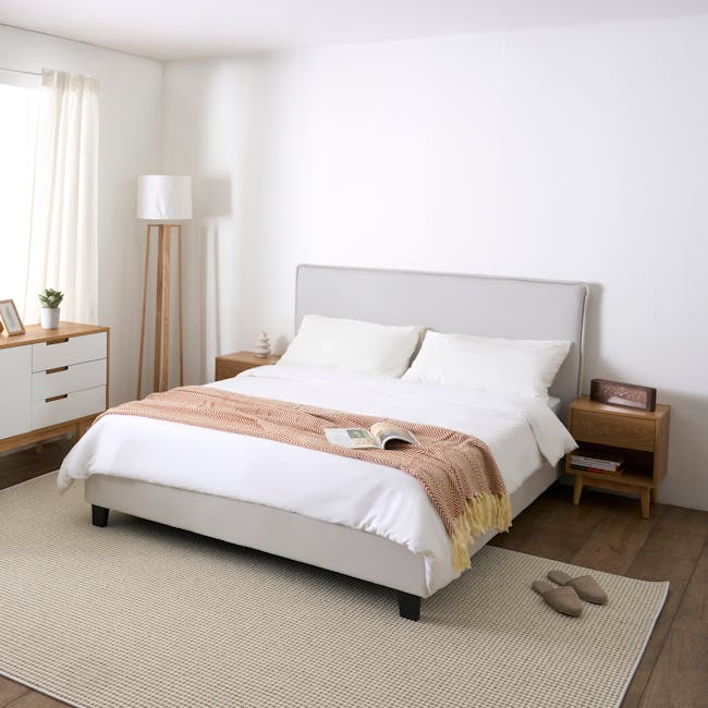 Arthur King Divan Bed - Light Grey (Pet Friendly) - 3