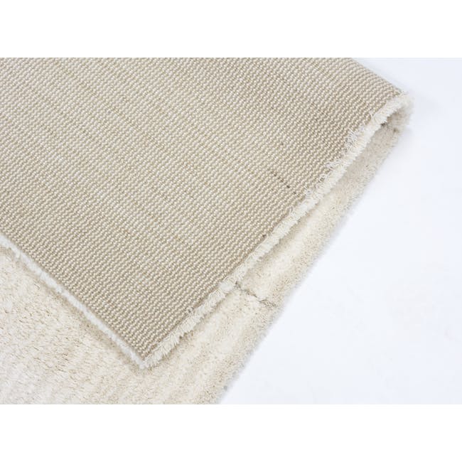 Fjord High Pile Rug - Ivory Squares (2 Sizes) - 2
