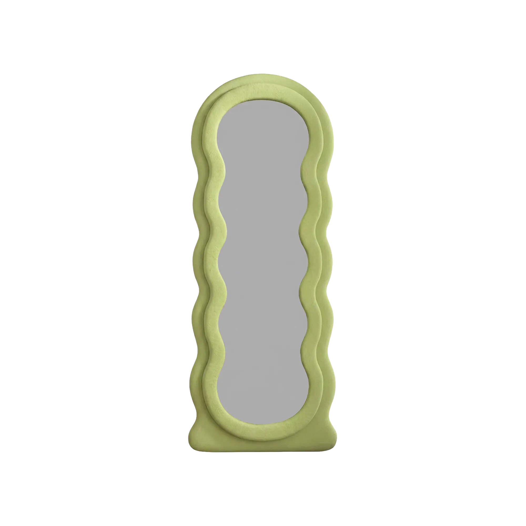 Floe Velvet Floor Mirror 170 x 70 cm - Green