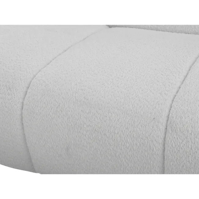 Tara Armless Sofa Unit - Grey - 8 - Soft, fluffy, textured, white, luxurious, cozy, comfortable, plush, inviting, elegant