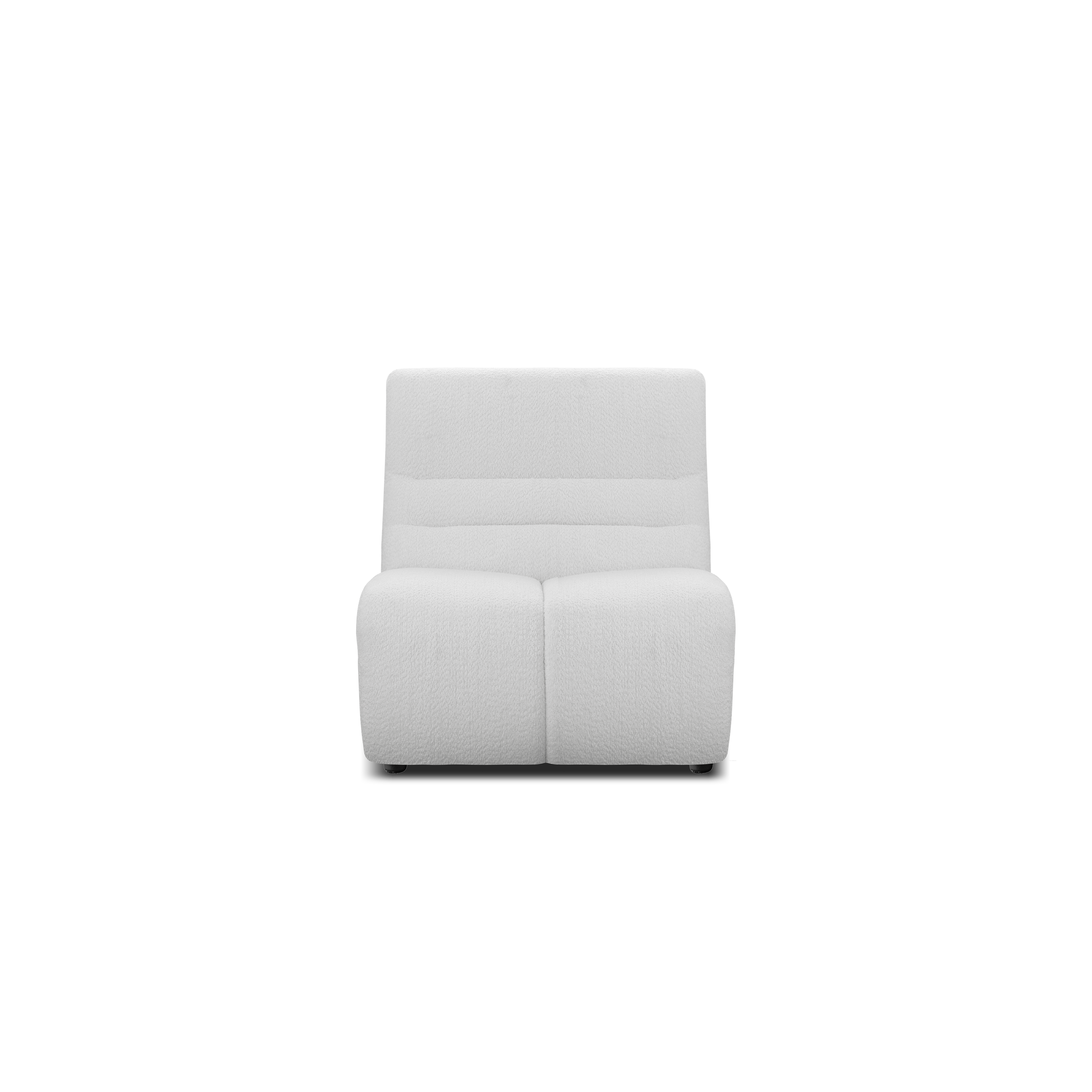 Tara Armless Sofa Unit - Grey