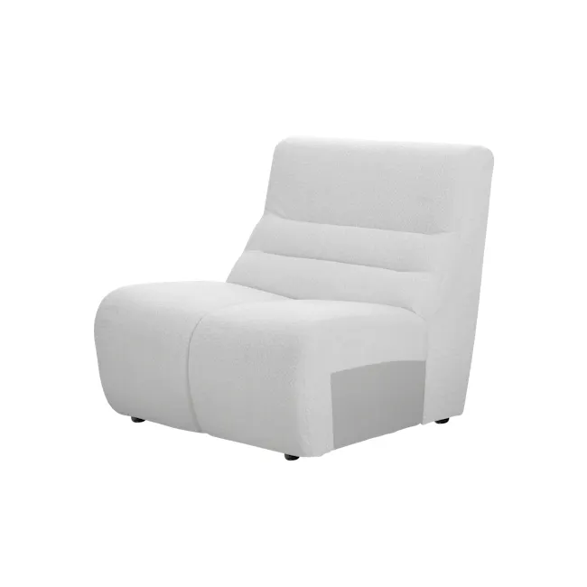 Tara Large Corner Sectional Extended Sofa - Grey - 13 - White, modern, plush, ergonomic, reclining, cushioned, soft