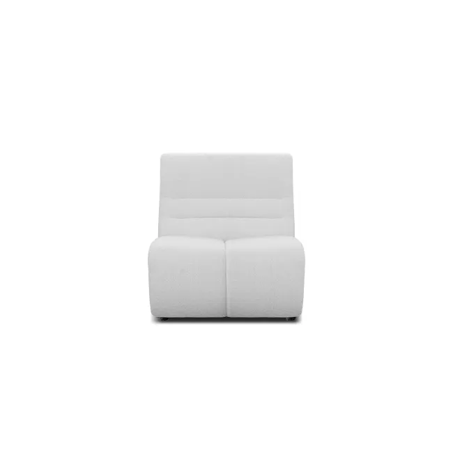 Tara Large Corner Sectional Extended Sofa - Grey - 11 - White upholstered sofa, minimalist design, comfortable seating