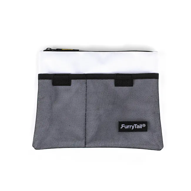 FURRYTAIL Navigator Backback - 11 - FurryTail branded pouch, black mesh design, adjustable straps, durable fabric
