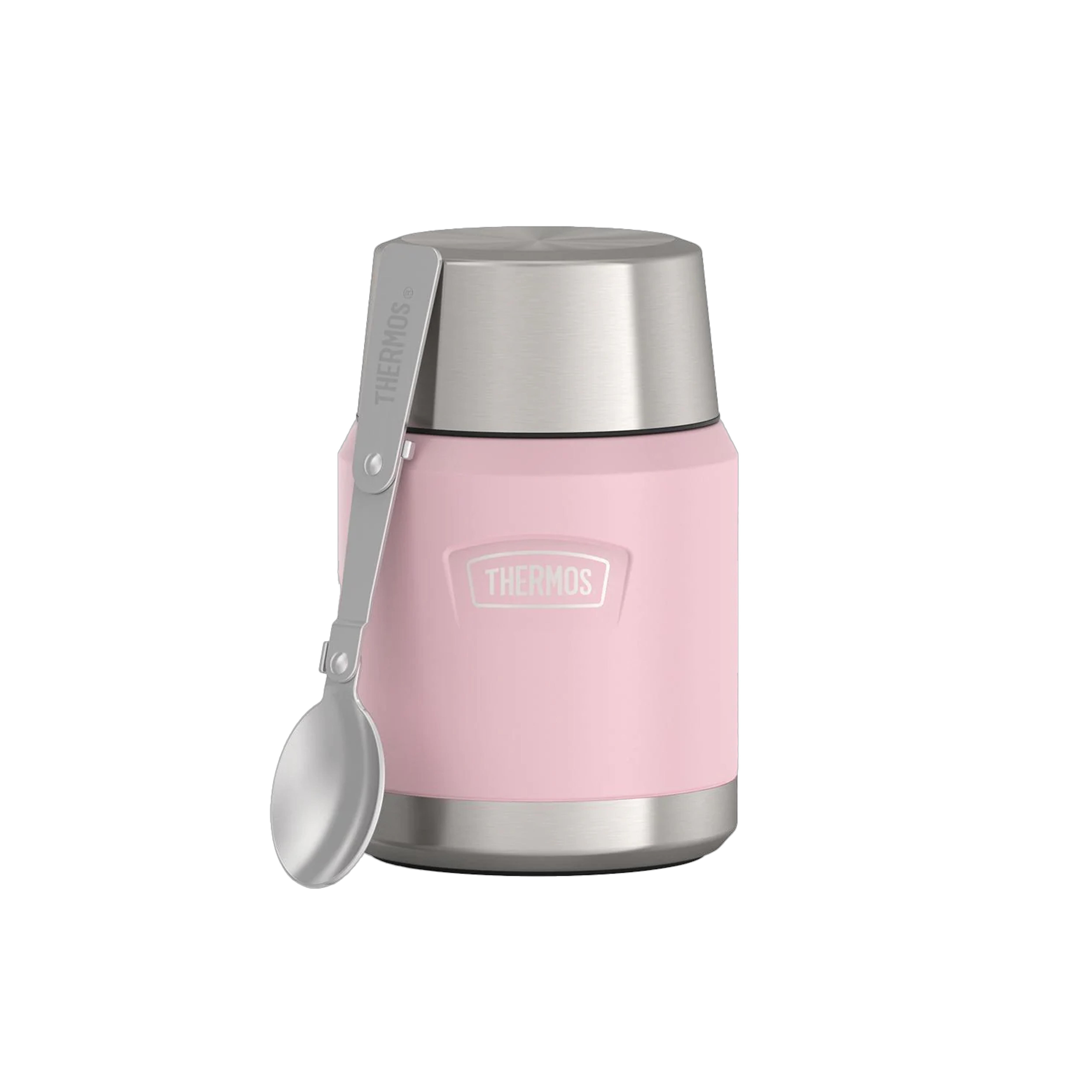 Thermos® ICON™ Thermal Food Jar 16oz with Foldable Spoon (IS3002) - Sunset Pink