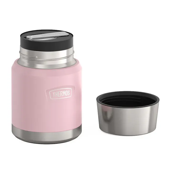 Thermos® ICON™ Thermal Food Jar 16oz with Foldable Spoon (IS3002) - Sunset Pink - 3