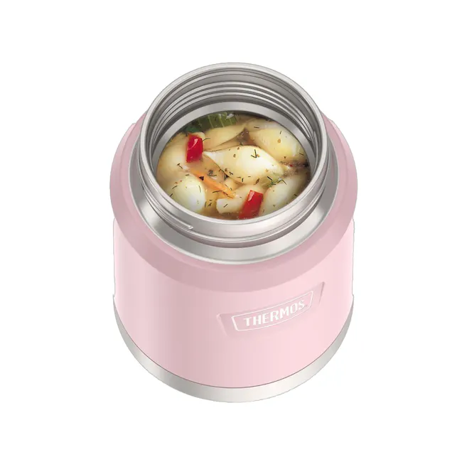 Thermos® ICON™ Thermal Food Jar 16oz with Foldable Spoon (IS3002) - Sunset Pink - 2