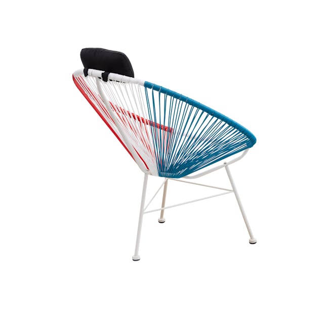 Acapulco Lounge Chair - Blue, White, Red Mix - 5