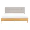 Landon King Bed - Natural, Light Grey
