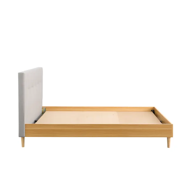 Landon King Bed - Natural, Light Grey - 6