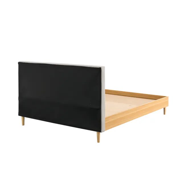 Landon King Bed - Natural, Light Grey - 7