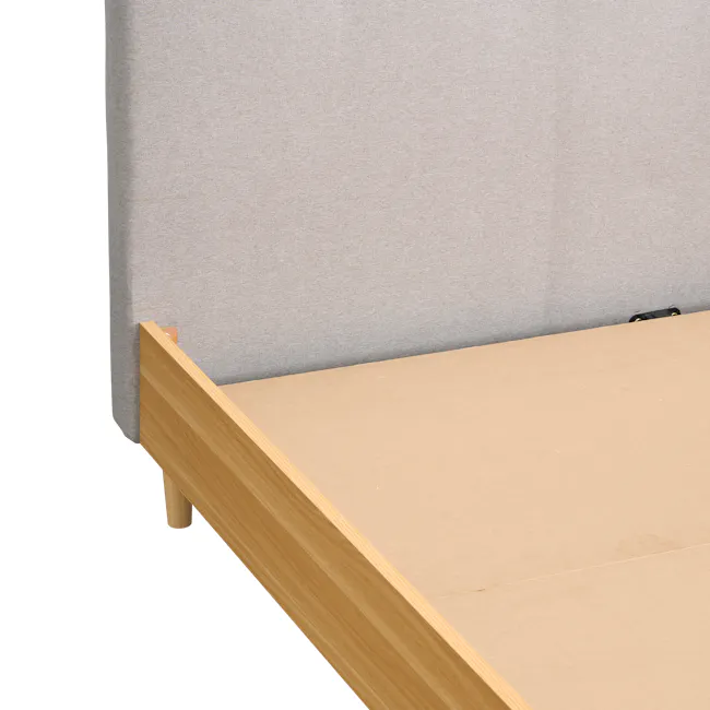 Landon King Bed - Natural, Light Grey - 10