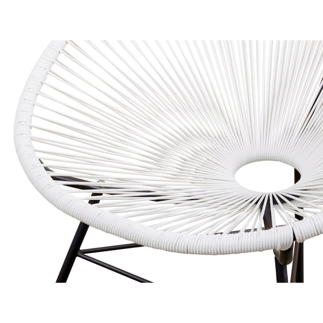 Acapulco Lounge Chair - Black, White - 4