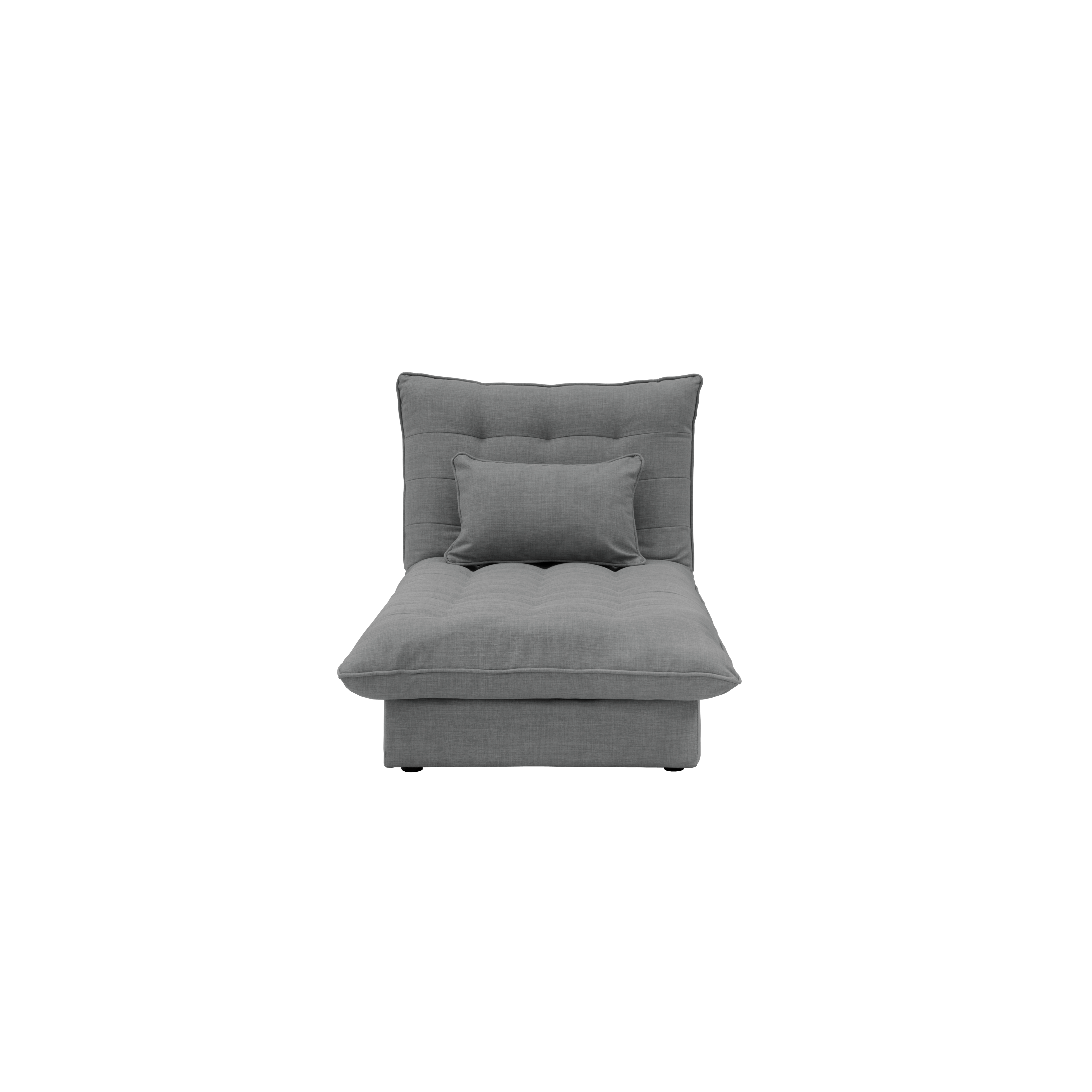 Tessa Storage Lounge Sofa Bed - Pewter Grey (Eco Clean Fabric)