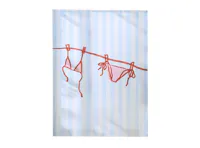 Blue Pastel Laundry Stretched Canvas 30 x 40 cm