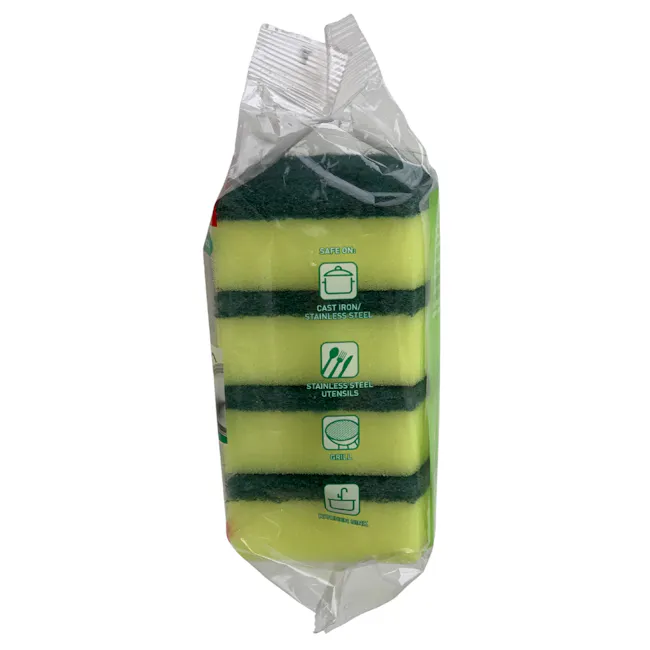 Scotch-Brite Heavy Duty Scrub-Sponge (Pack of 4) - 5 - Grass, kitchen, cleaning, sponges, stainless steel, cast iron