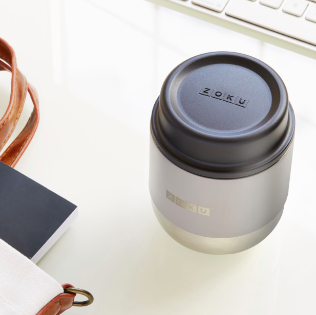 Zoku Neat Stack Food Jar 10oz Stainless Steel, Zoku HipVan
