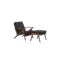 Aston Armchair with Ottoman - Seal