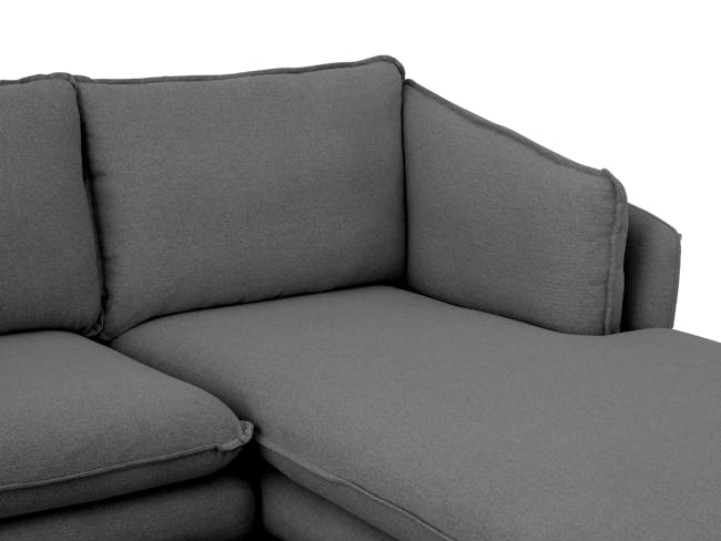 Tate L-Shaped Sofa - Charcoal Grey - 4
