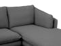 Tate L-Shaped Sofa - Charcoal Grey - 4