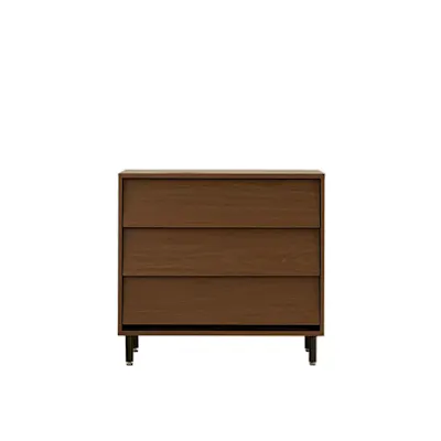 Laura 3 Drawer Chest 0.8m - Walnut
