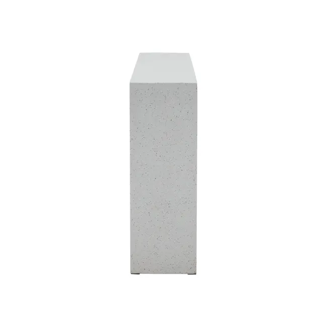 Ryland Terrazzo Console Table 1.4m - 4 - Granite countertop, speckled stone, natural stone, marble countertop, white