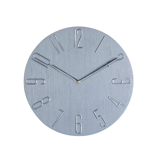 Stark Wall Clock - Slate Blue - 0
