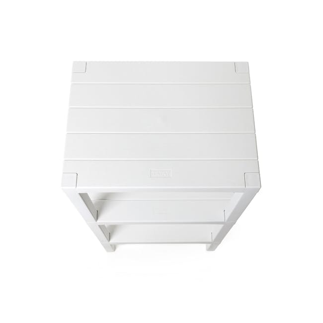 Tatay 3 Tier Rectangle Shelf - White - 5