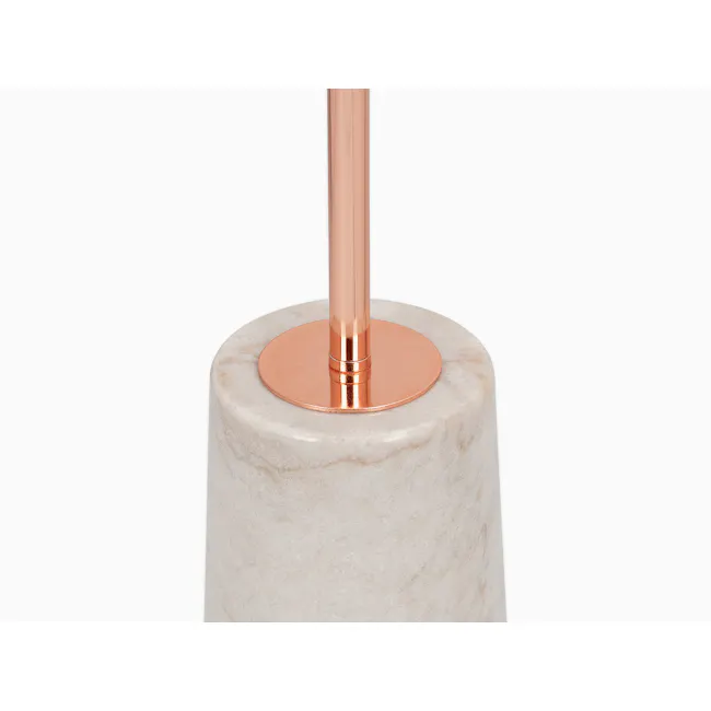 (As-is) Alyssa Floor Lamp - White, Copper - 13