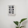 TWEMCO Big Calendar Flip Wall Clock with Chinese Text - White Case White Dial - 2