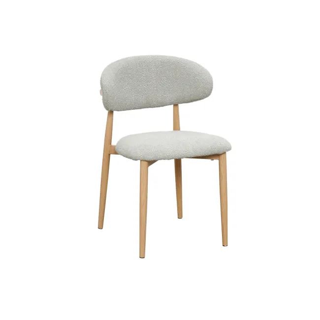Folly Dining Chair - Grey Boucle - 1