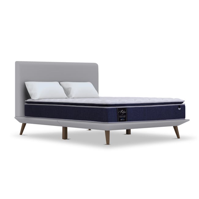 MaxCoil RELAX 30cm Mattress - Medium Firm (4 Sizes) *HipVan Exclusive!* - 12 - Modern minimalist bed with sleek design, navy