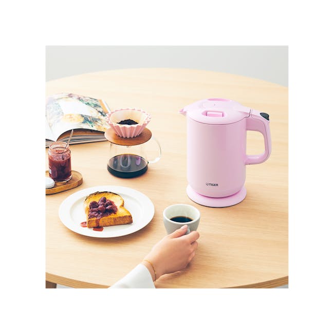 Tiger Electric Kettle with 5 Safe Features 1L (Pink) - 2