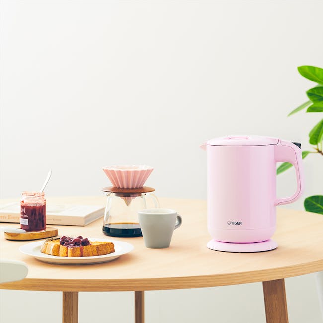 Tiger Electric Kettle with 5 Safe Features 1L (Pink) - 5