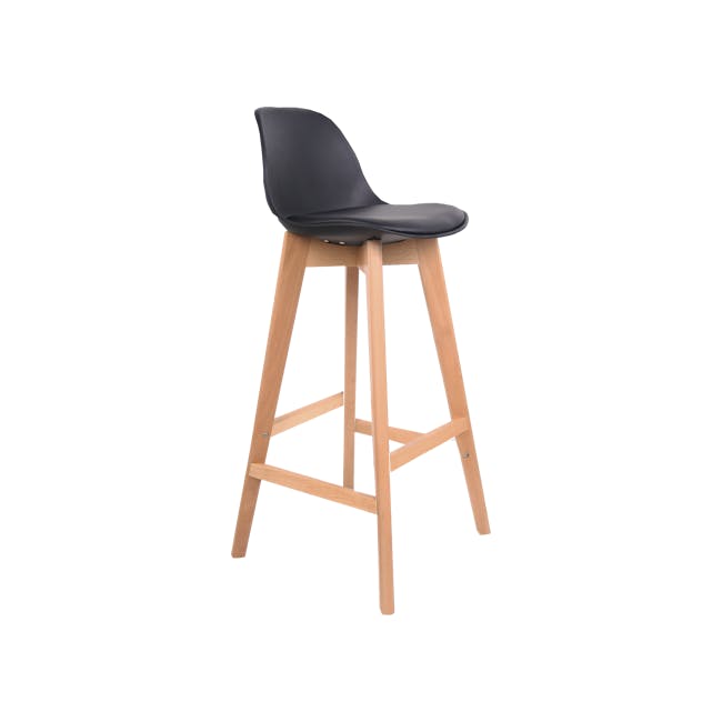 Linnett Bar Chair - Black - 2
