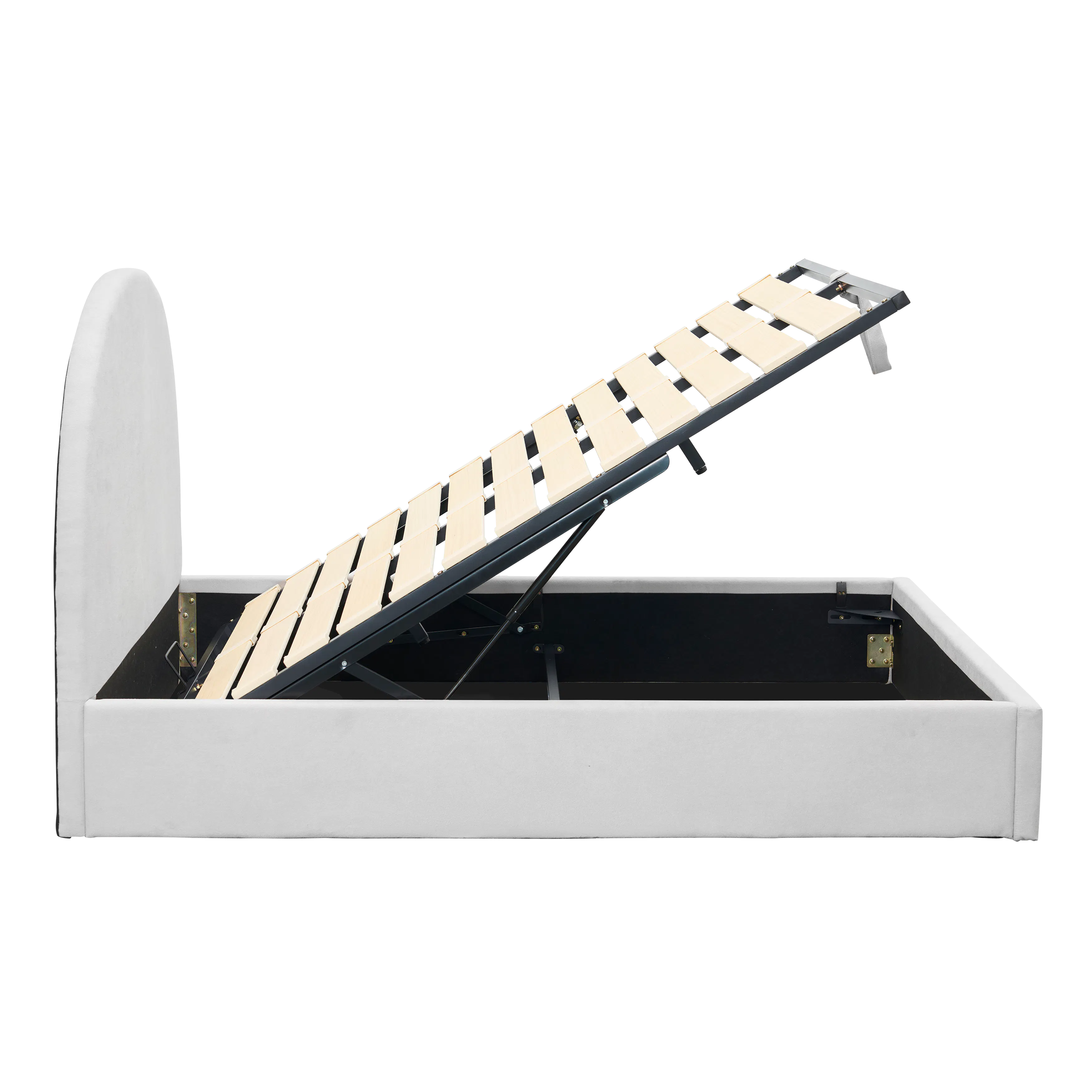 Aspen Super Single Storage Bed - Ice Grey - 7