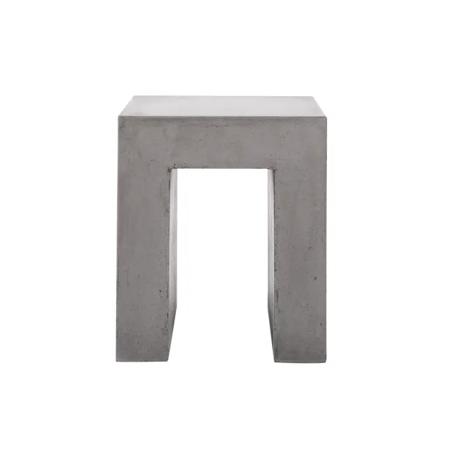 Ryland Concrete Dining Table 1.6m with Ryland Concrete Bench 1.4m and 2 Ryland Concrete Stools - 15 - Modern concrete bench