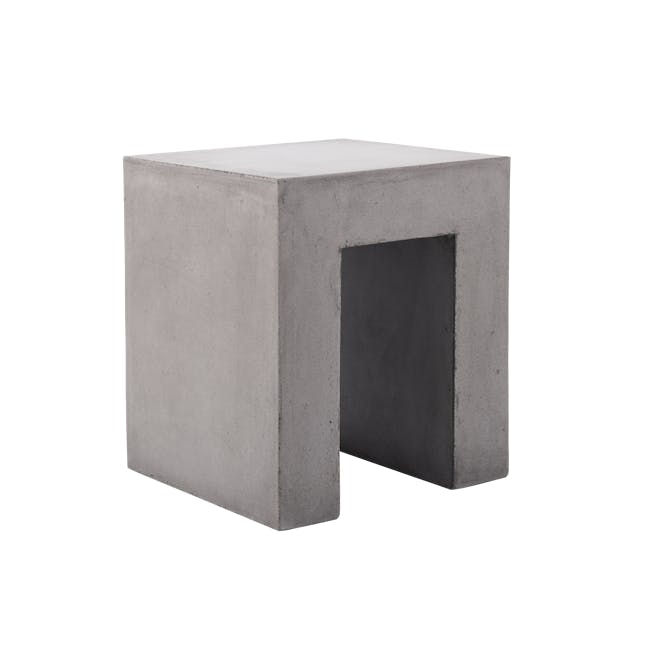 Ryland Concrete Dining Table 1.6m with Ryland Concrete Bench 1.4m and 2 Ryland Concrete Stools - 16