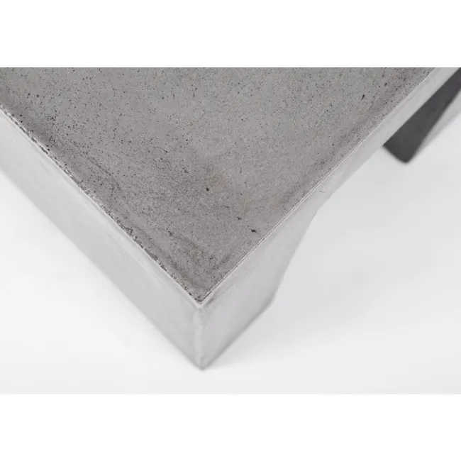 Ryland Concrete Dining Table 1.6m with Ryland Concrete Bench 1.4m and 2 Ryland Concrete Stools - 19 - Granite-textured