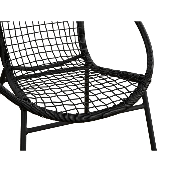 Simone Outdoor Chair - Black - 6