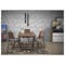 Meera Extendable Dining Table 1.6m-2m in Cocoa and 4 Imogen Dining Chair in Dolphin Grey - 5