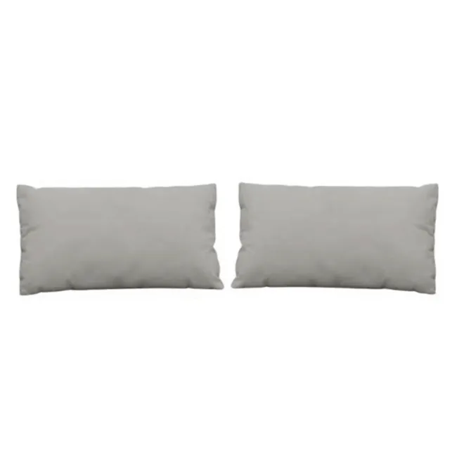 Kerry Throw Cushions - Grey (Set of 2) - 1 - Grey, rectangular, cushion, pillow, flat, soft, comfortable, cozy, neutral
