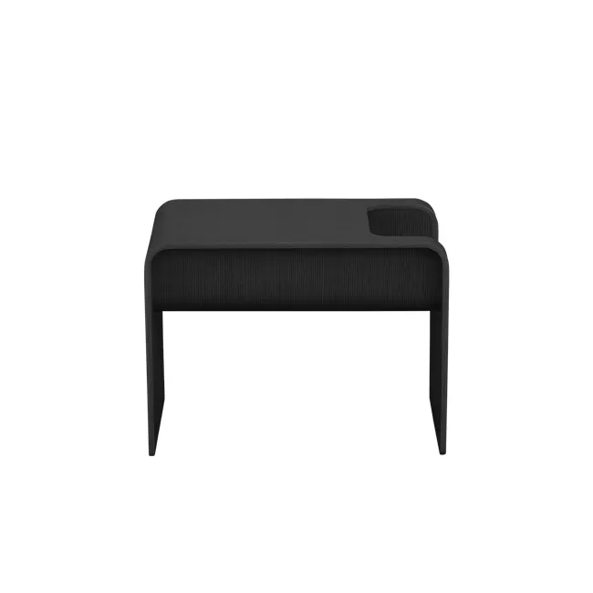 Jude Reversible Coffee / Side Table - Black - 16 - Modern minimalist chair, sleek design, black fabric upholstery, ergonomic