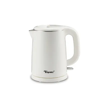 TOYOMI 1L Stainless Steel Electric Cordless Kettle WK 1029 - White