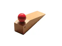 Cobie Wooden Door Stopper - Oak, Red