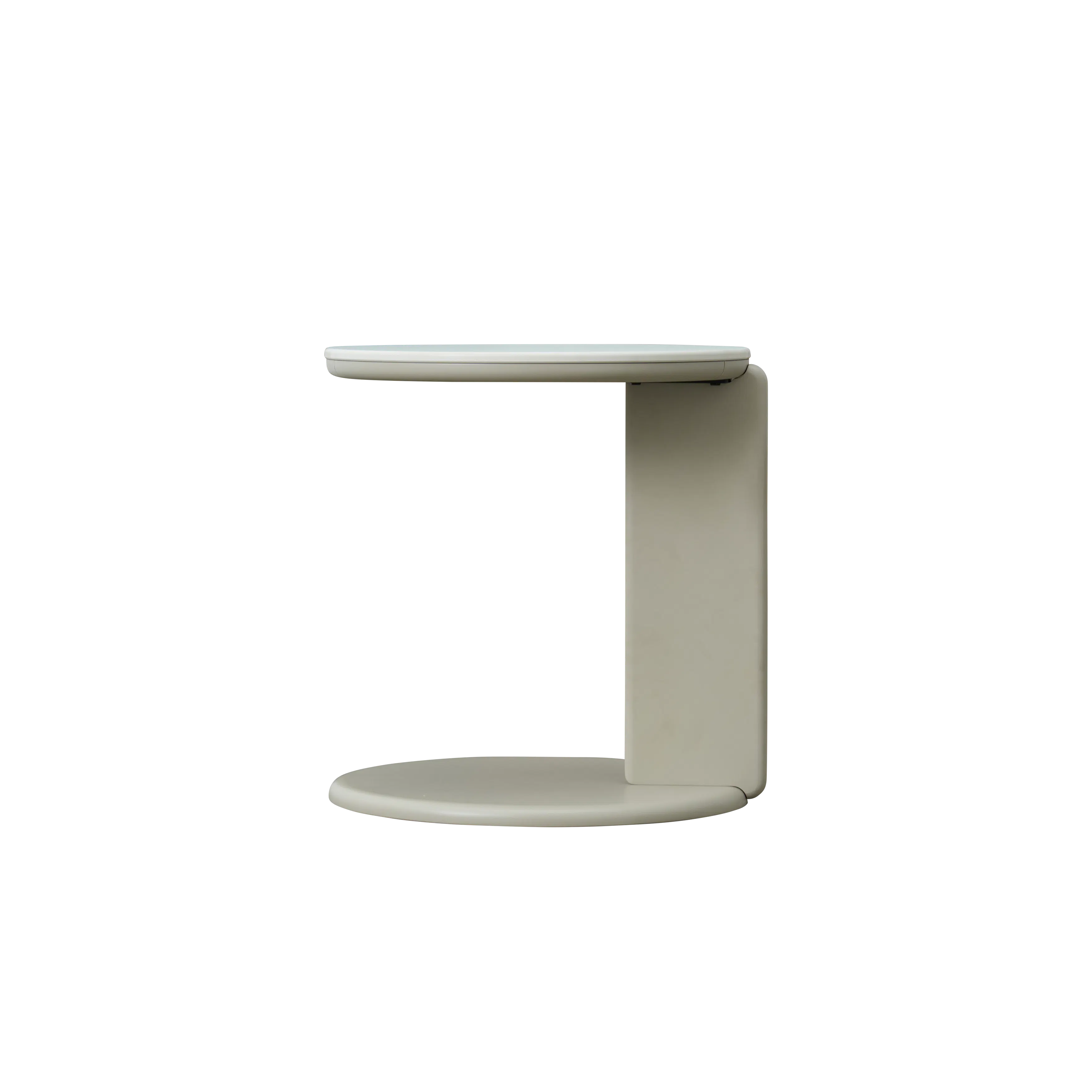 Blair Round Side Table - Grey, Sintered Stone - 12
